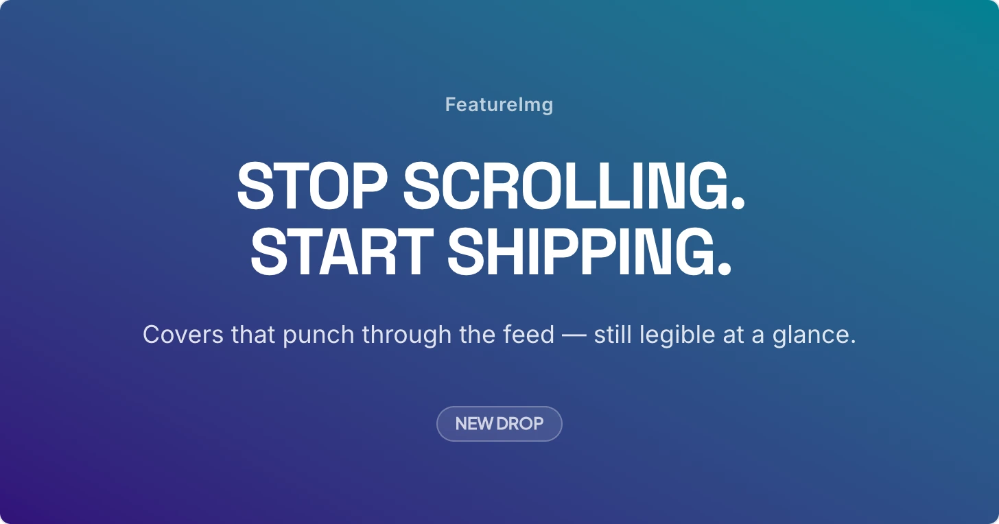 Creator Bold template preview for Social posts, creator content